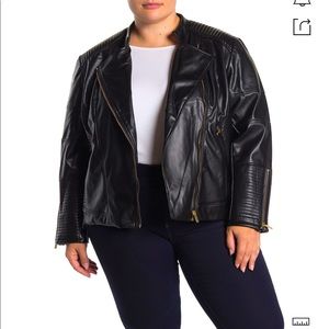 Black Leather Moto Jacket